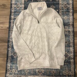 Champion Men's Light Gray Zip-Up Sweater